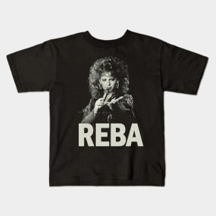 REBA ++ Black Vintage Kids T-Shirt